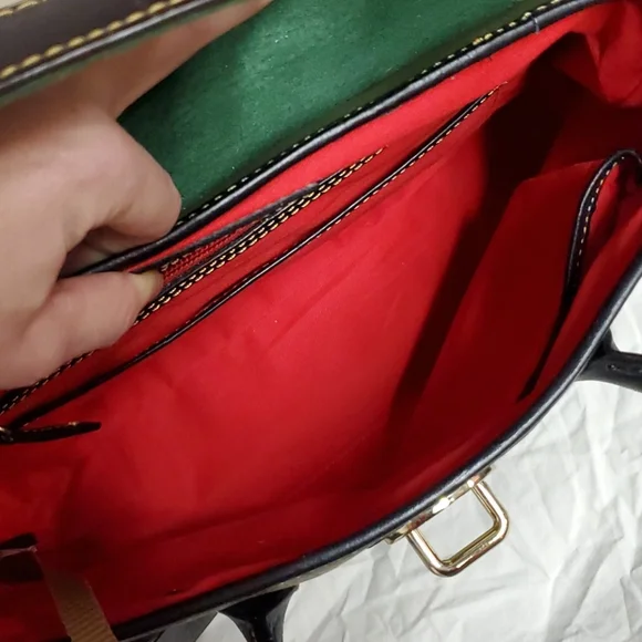 Dooney & Bourke tri-color Eliza Satchel - Picture 6 of 15